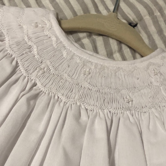 Petit Ami White Smocked Dress - Picture 2 of 2